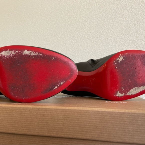 Christian Louboutin Belle 100 Calf Booties US 8.5 - Picture 6 of 8